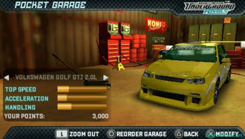Hình ảnh trong game Need for Speed: Underground Rivals (screenshot)