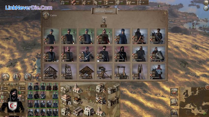 Hình ảnh trong game Knights of the Crusades (screenshot)