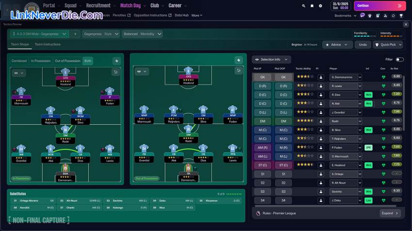 Hình ảnh trong game Football Manager 26 (screenshot)