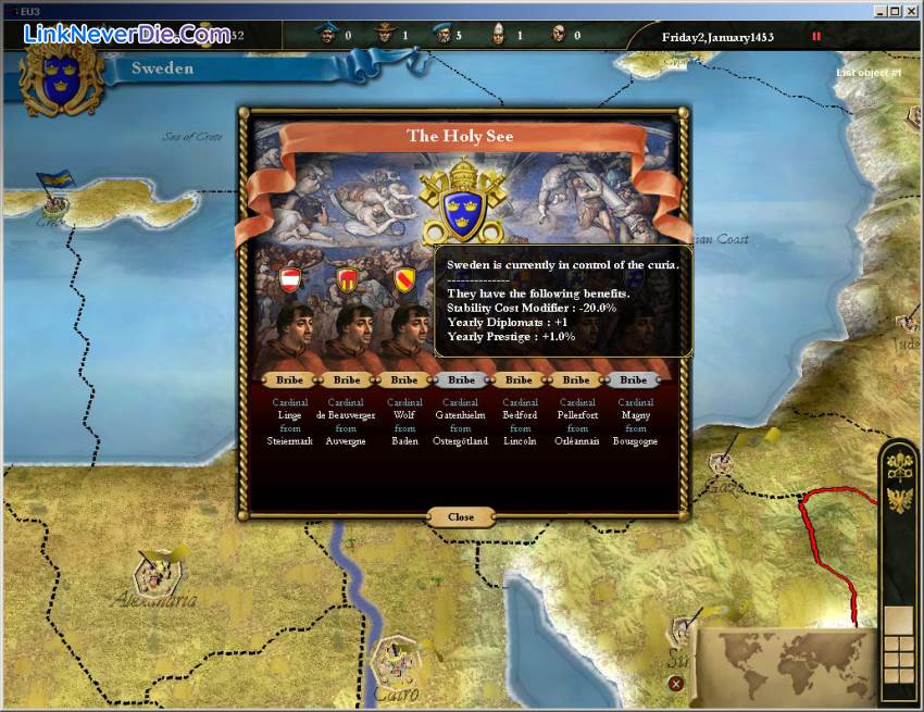 Hình ảnh trong game Europa Universalis 3 (screenshot)