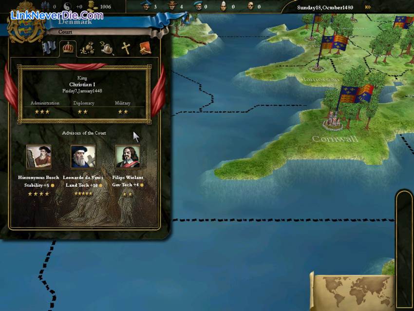 Hình ảnh trong game Europa Universalis 3 (screenshot)