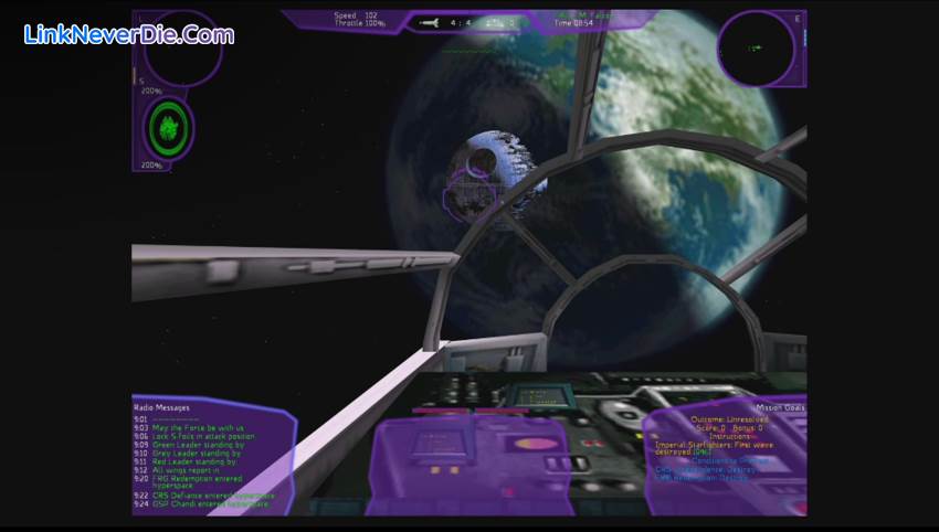 Hình ảnh trong game Star Wars X-Wing Alliance (screenshot)