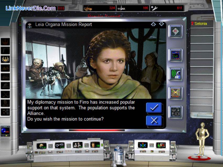 Hình ảnh trong game Star Wars Rebellion (screenshot)