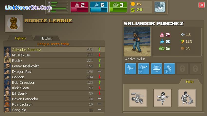 Hình ảnh trong game Punch Club (screenshot)