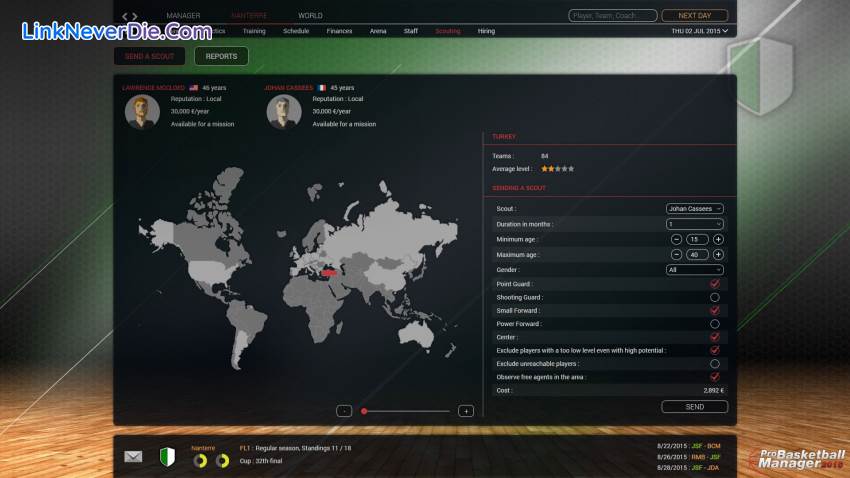 Hình ảnh trong game Pro Basketball Manager 2016 (screenshot)