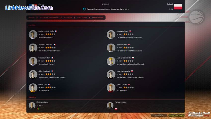 Hình ảnh trong game Pro Basketball Manager 2016 (screenshot)