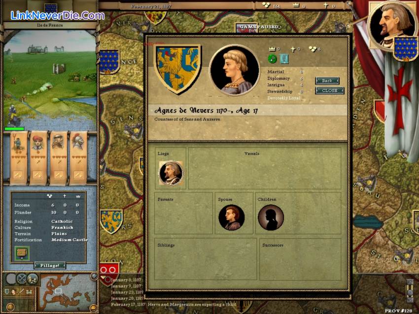 Hình ảnh trong game Crusader Kings (screenshot)