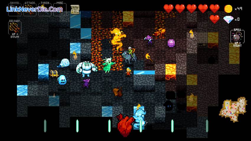 Hình ảnh trong game Crypt of the NecroDancer (screenshot)