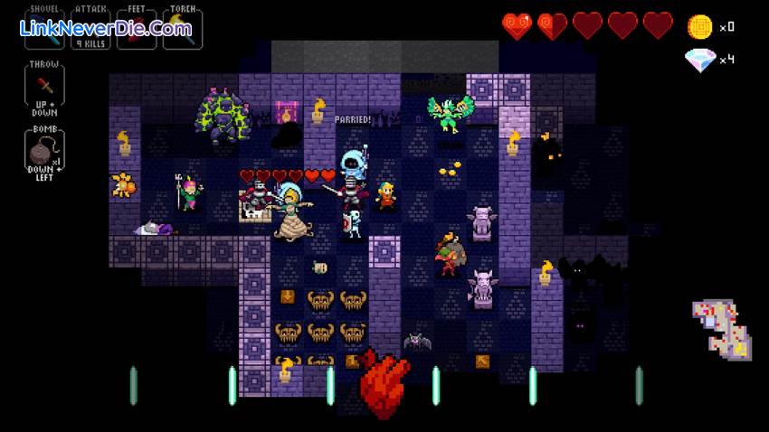 Hình ảnh trong game Crypt of the NecroDancer (screenshot)