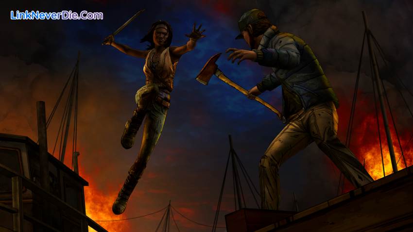 Hình ảnh trong game The Walking Dead: Michonne (screenshot)