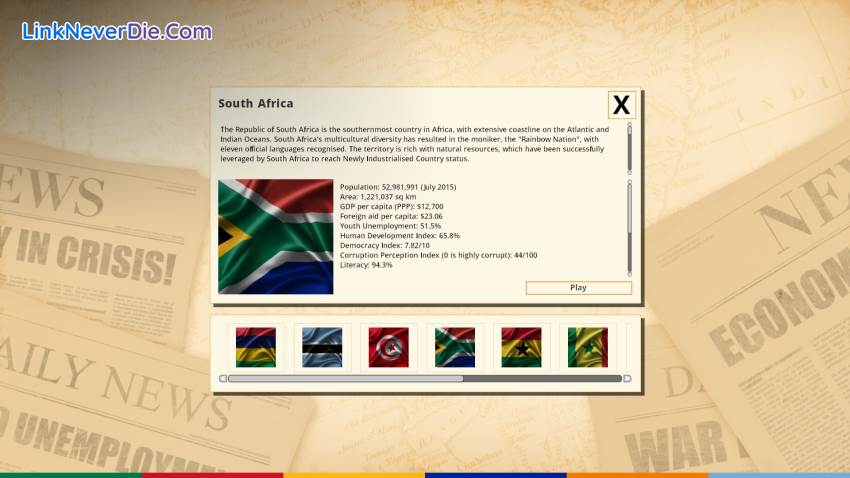 Hình ảnh trong game Democracy 3 Africa (screenshot)