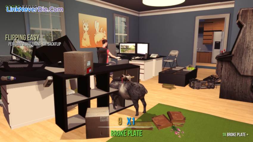 Hình ảnh trong game Goat Simulator (screenshot)