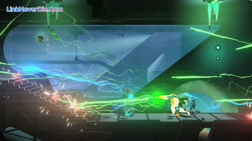 Hình ảnh trong game Headlander (screenshot)