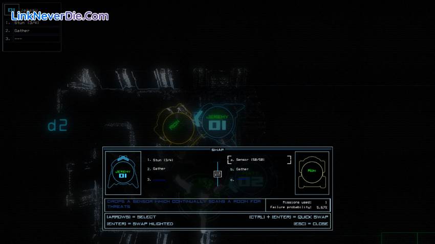 Hình ảnh trong game Duskers (screenshot)