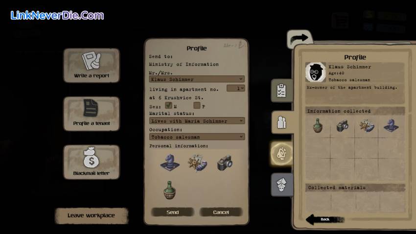 Hình ảnh trong game Beholder (screenshot)