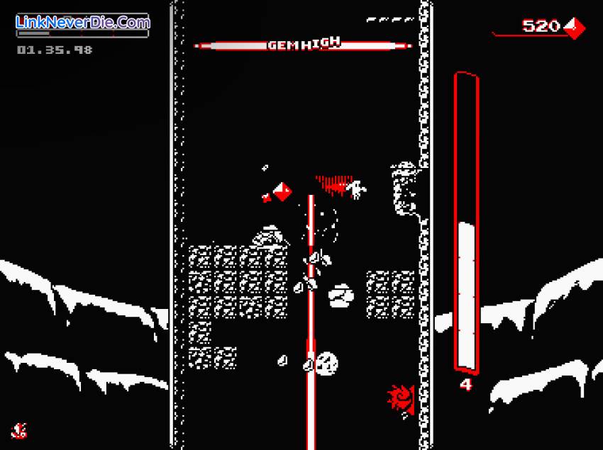 Hình ảnh trong game Downwell (screenshot)