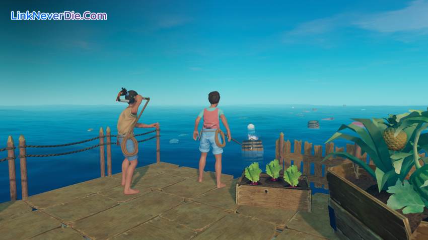 Hình ảnh trong game Raft (screenshot)