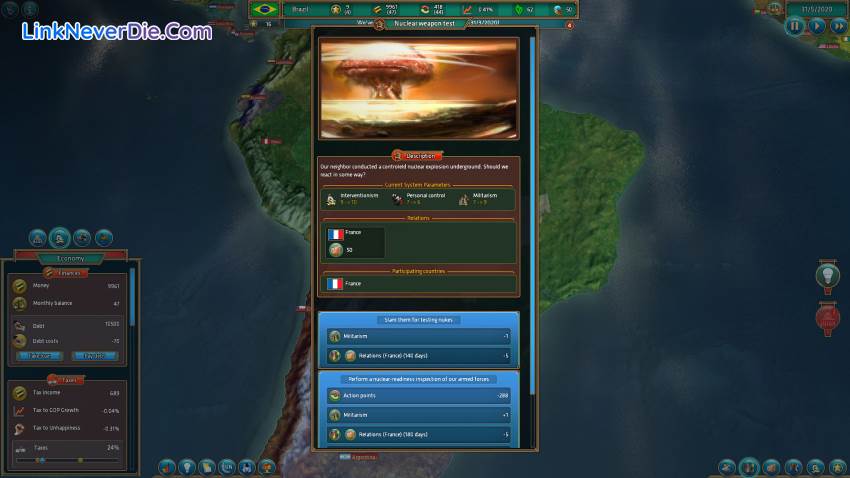 Hình ảnh trong game Realpolitiks (screenshot)