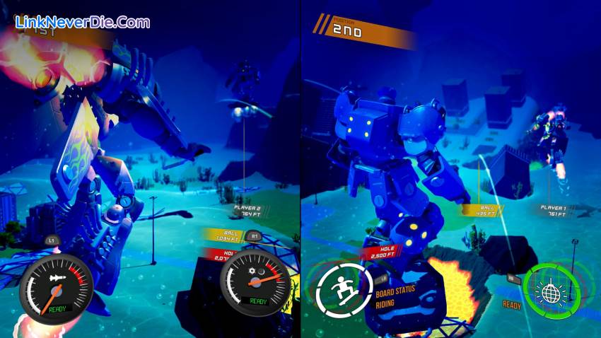 Hình ảnh trong game 100ft Robot Golf (screenshot)