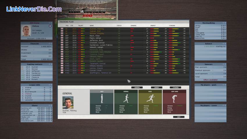 Hình ảnh trong game Club Manager (screenshot)