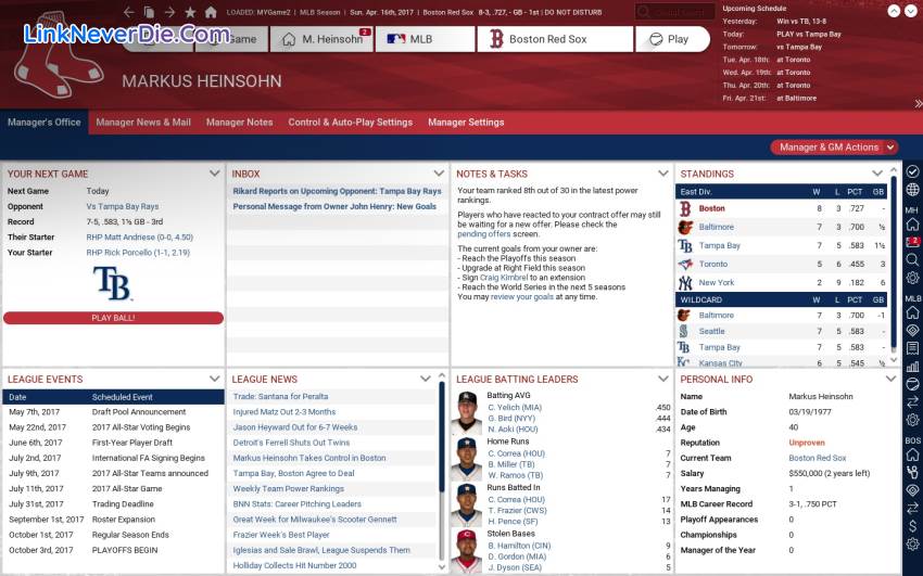 Hình ảnh trong game Out of the Park Baseball 18 (screenshot)