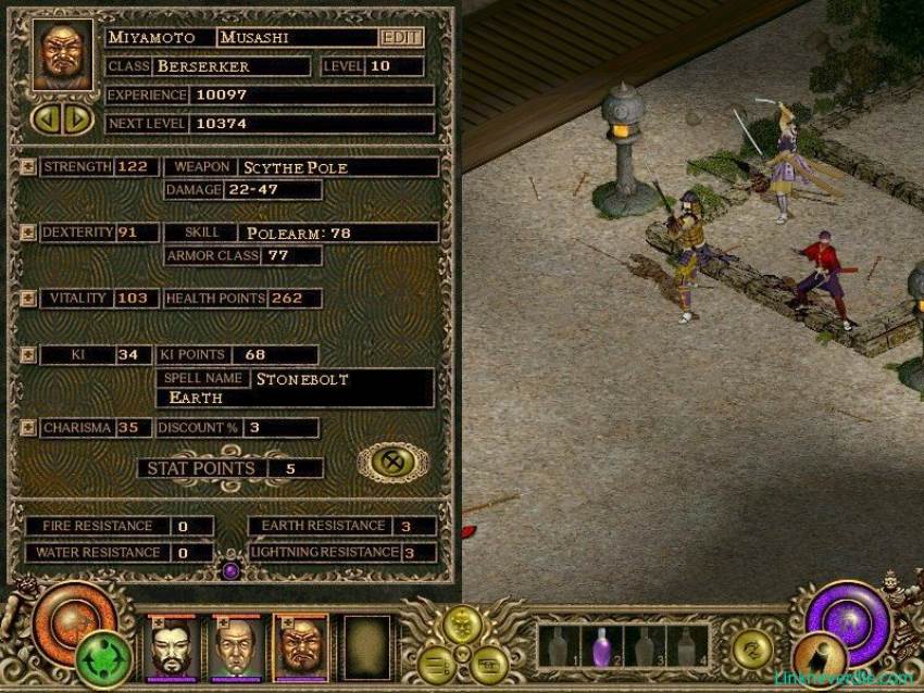 Hình ảnh trong game Throne of Darkness (screenshot)