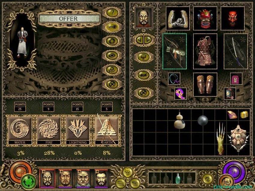 Hình ảnh trong game Throne of Darkness (screenshot)