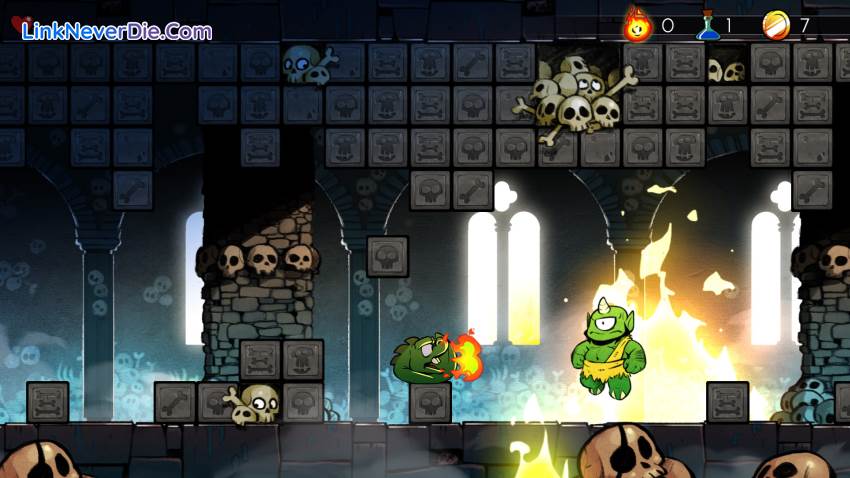 Hình ảnh trong game Wonder Boy: The Dragon's Trap (screenshot)