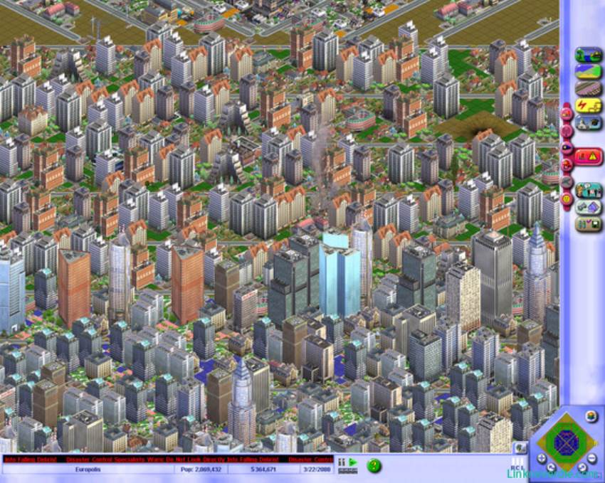 Hình ảnh trong game SimCity 3000 (screenshot)