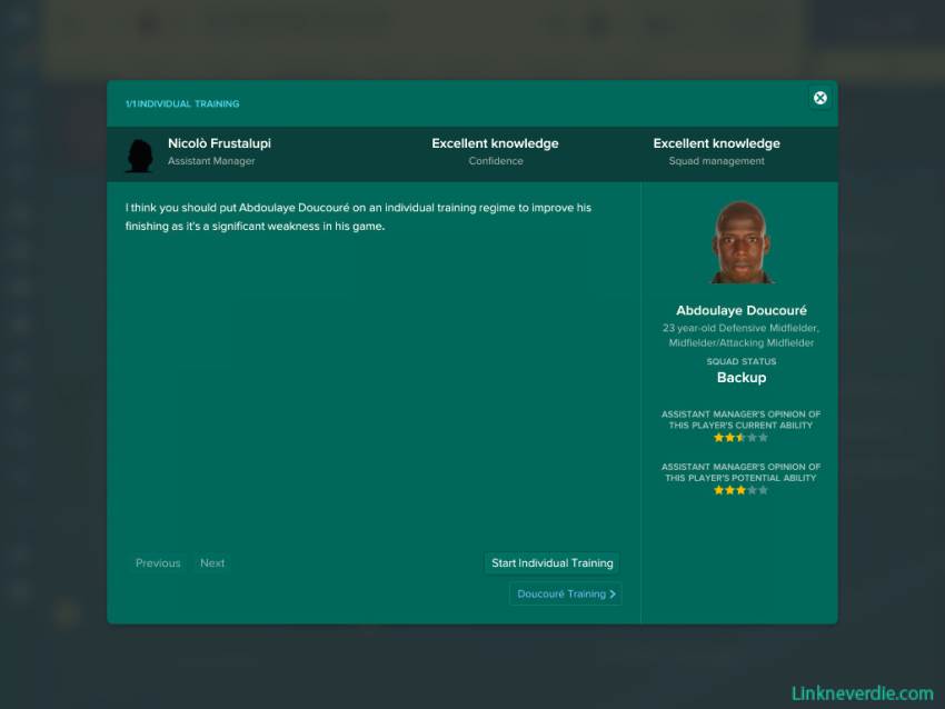Hình ảnh trong game Football Manager 2017 (screenshot)