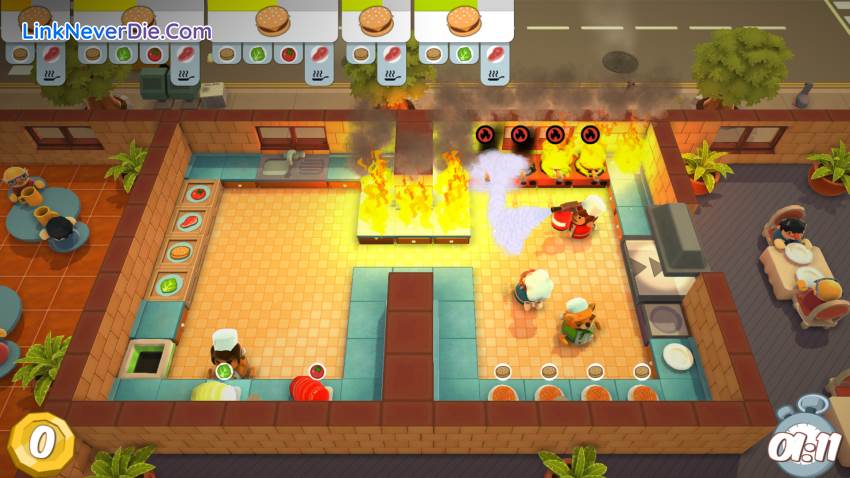 Hình ảnh trong game Overcooked (screenshot)