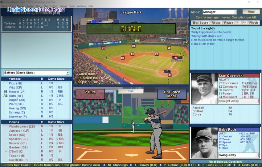 Hình ảnh trong game Baseball Mogul (screenshot)