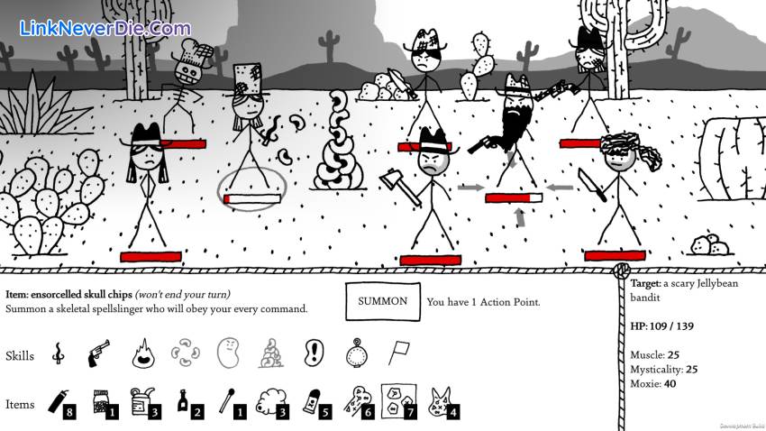 Hình ảnh trong game West of Loathing (screenshot)