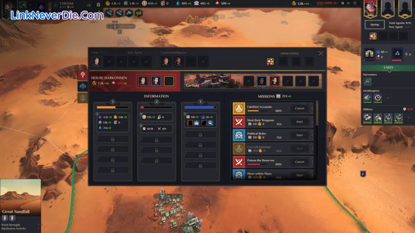 Hình ảnh trong game Dune: Spice Wars (screenshot)