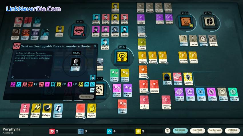 Hình ảnh trong game Cultist Simulator (screenshot)