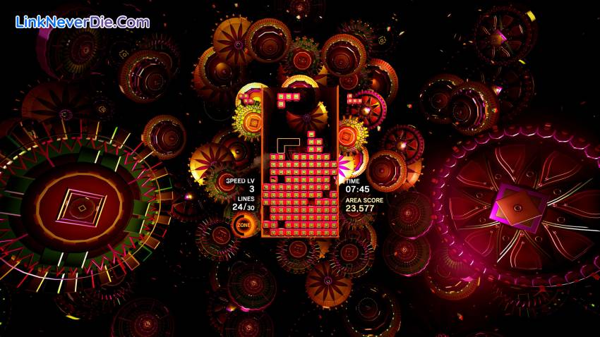 Hình ảnh trong game Tetris Effect (screenshot)