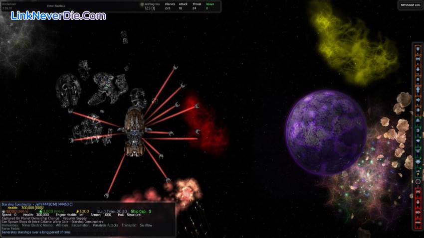 Hình ảnh trong game AI War (screenshot)