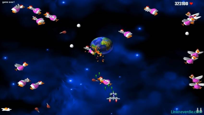 Hình ảnh trong game Chicken Invaders (screenshot)