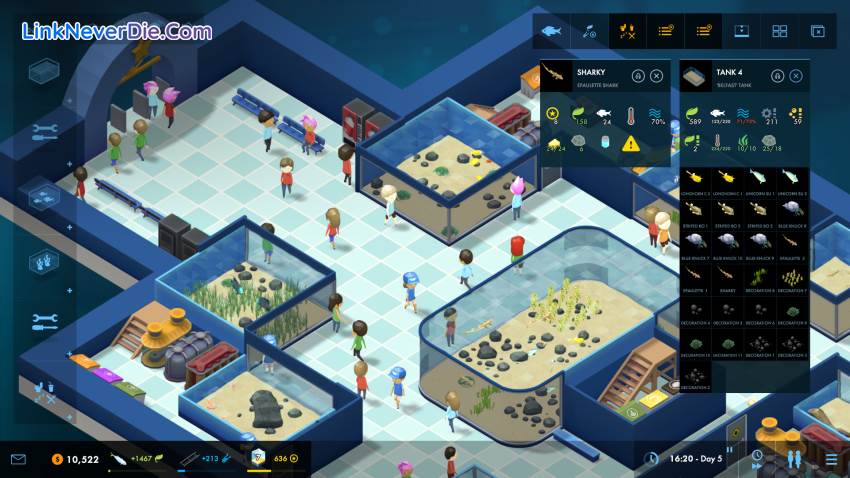Hình ảnh trong game Megaquarium (screenshot)