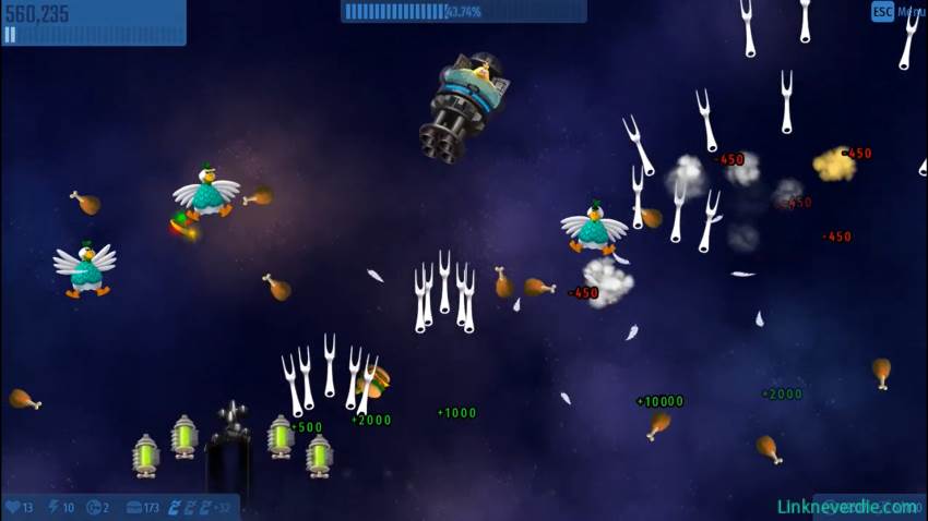 Hình ảnh trong game Chicken Invaders Universe (screenshot)