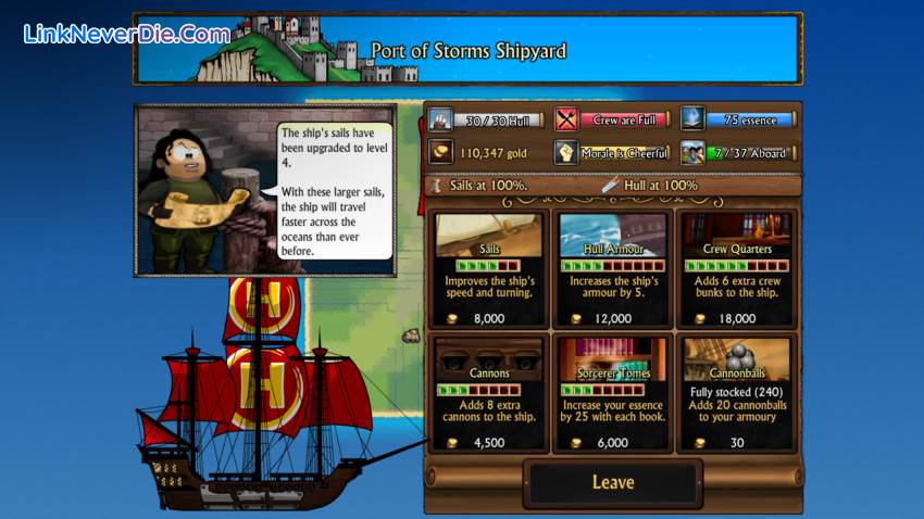 Hình ảnh trong game Swords and Sandals: Pirates (screenshot)