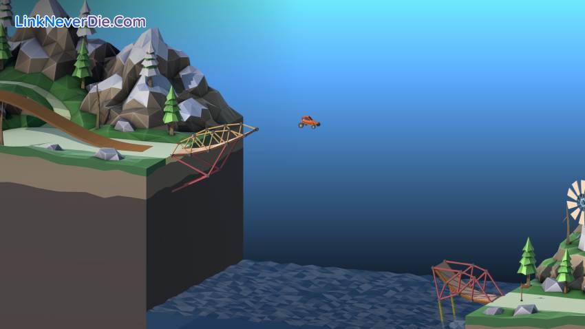 Hình ảnh trong game Poly Bridge 2 (screenshot)