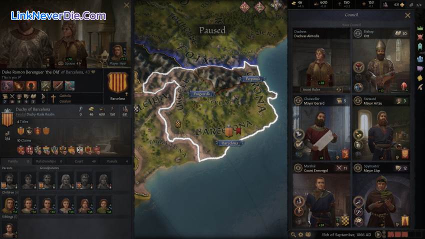 Hình ảnh trong game Crusader Kings III (screenshot)