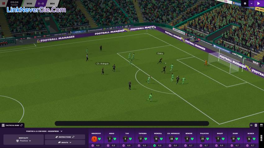 Hình ảnh trong game Football Manager 2021 (screenshot)