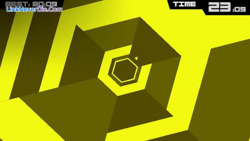 Hình ảnh trong game Super Hexagon (screenshot)