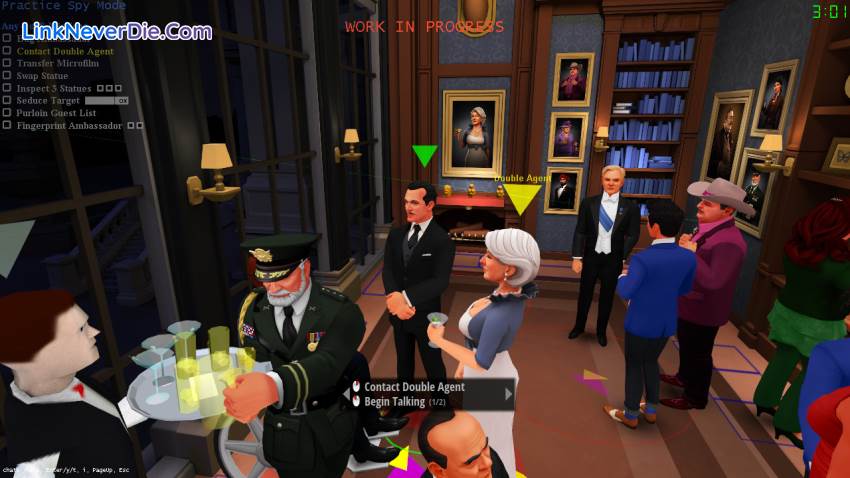 Hình ảnh trong game SpyParty (screenshot) Hình ảnh trong game SpyParty (screenshot)