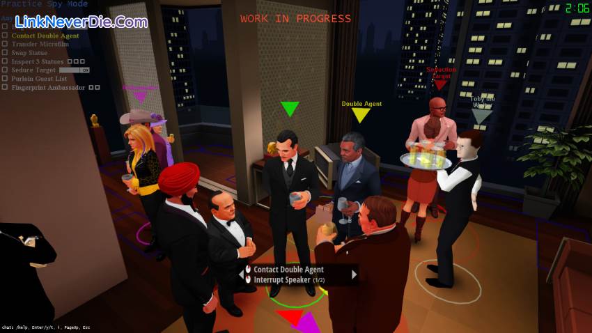 Hình ảnh trong game SpyParty (screenshot) Hình ảnh trong game SpyParty (screenshot)