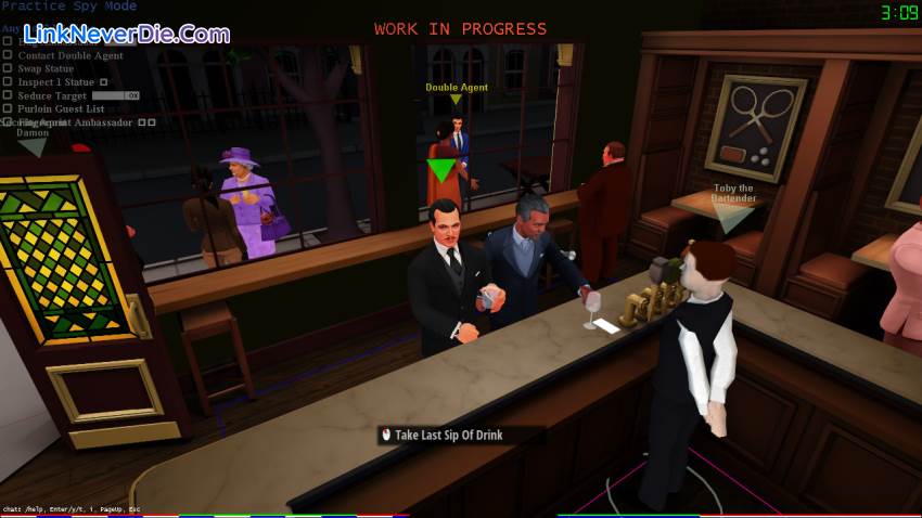 Hình ảnh trong game SpyParty (screenshot) Hình ảnh trong game SpyParty (screenshot)
