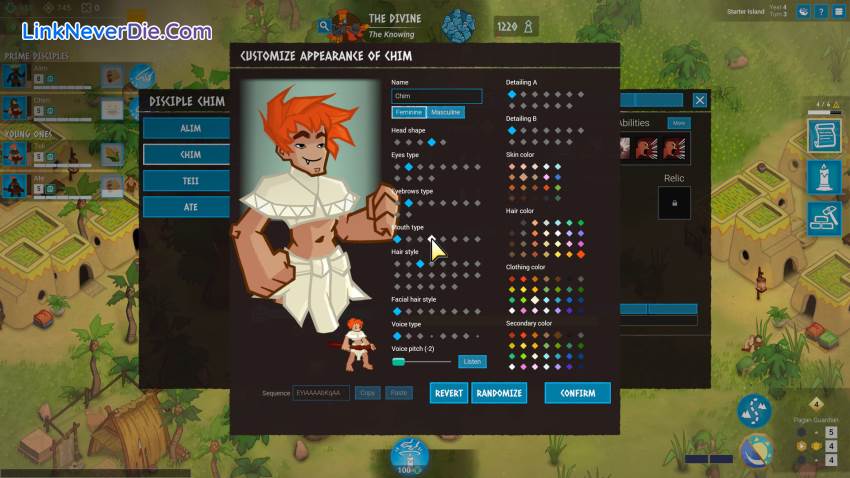 Hình ảnh trong game Godhood (screenshot)