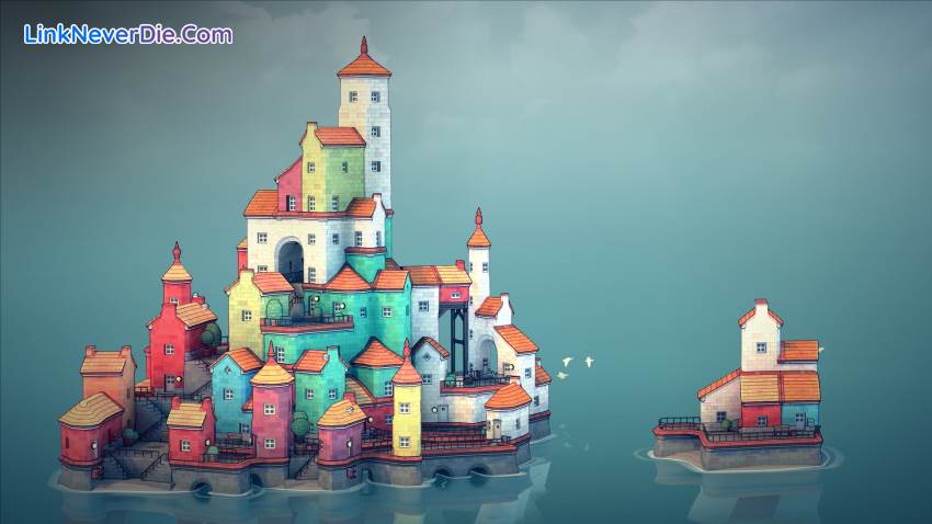 Hình ảnh trong game Townscaper (screenshot)